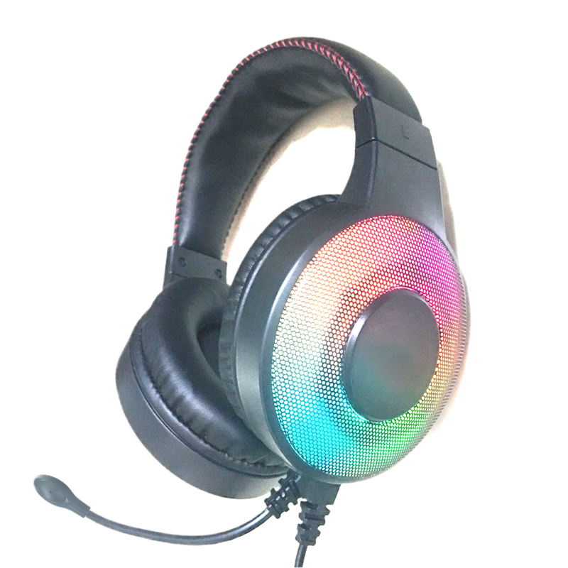 SY-668 Computer Desktop Dedicated Head-Mounted RGB flashing Gaming Headset Wired With Microphone